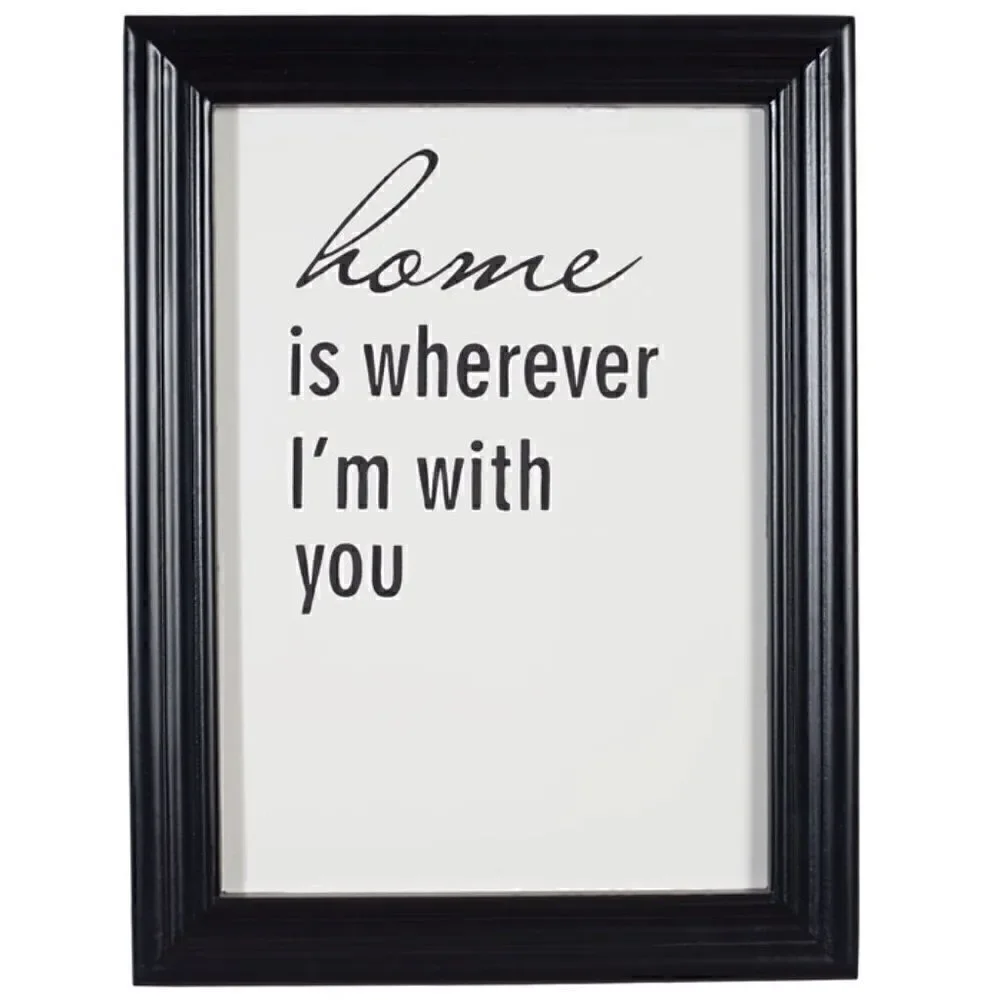NEW! Farmhouse Script HOME Framed Print - Picture 1 of 1